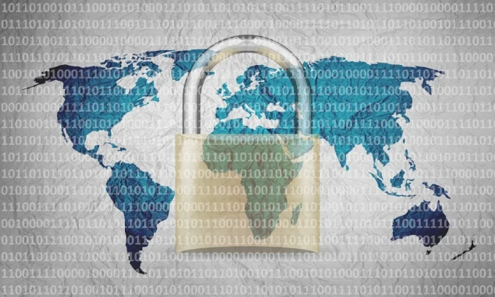 symbol cyberbezpieczeństwa i hasła